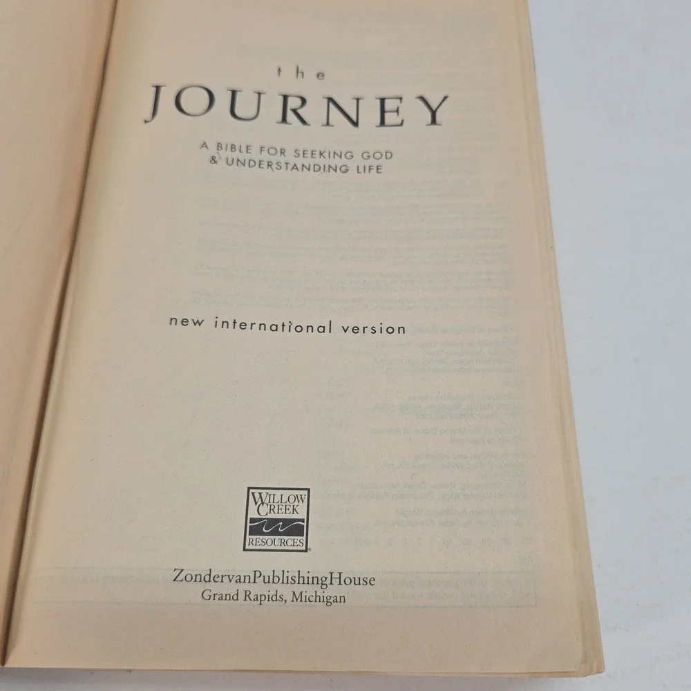 The‎ Journey A Bible for Seeking God & Understanding Life NIV Zondervan